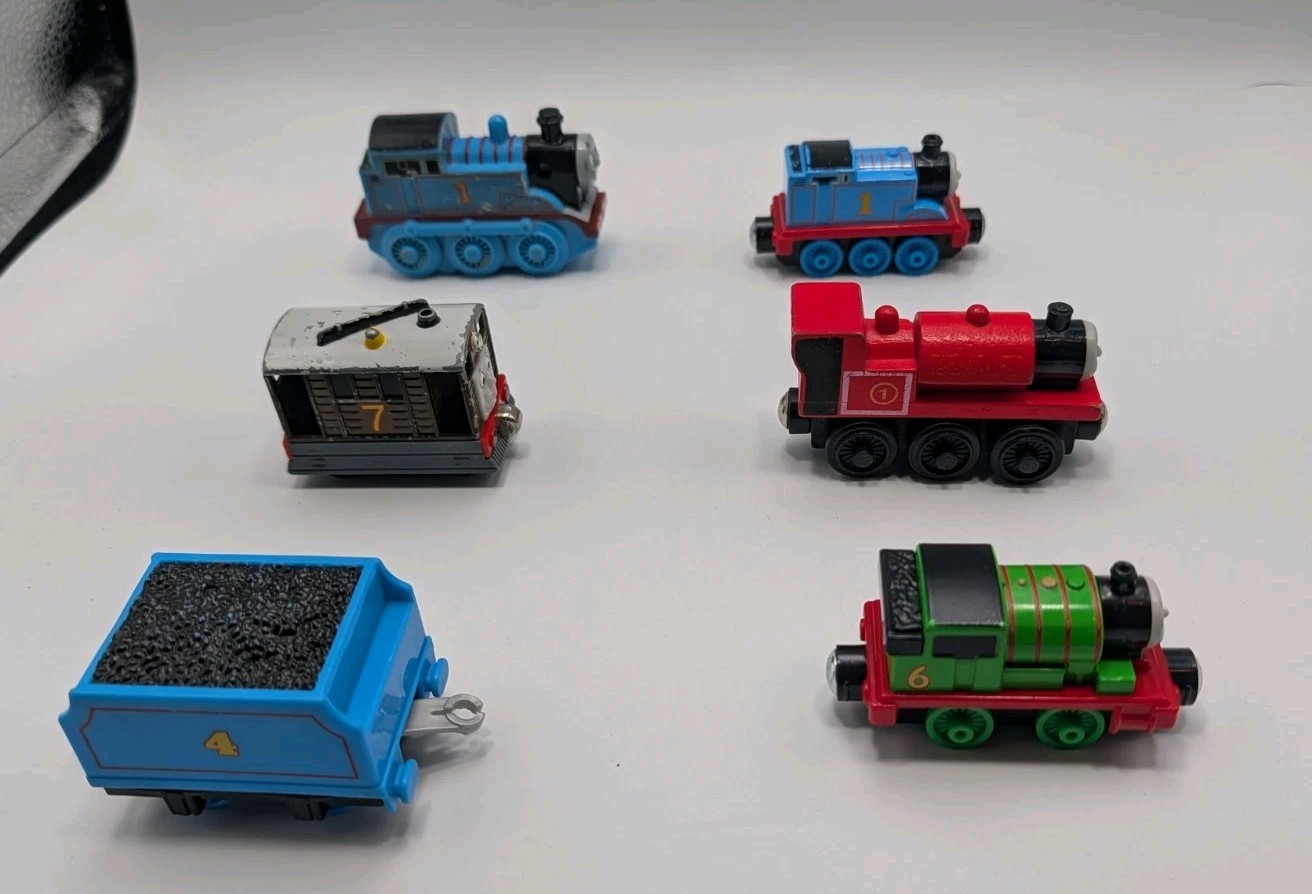 Thomas & Friends Train Lot 16pcs Mixed Die-Cast, Plastic & Wooden Mattel Toby