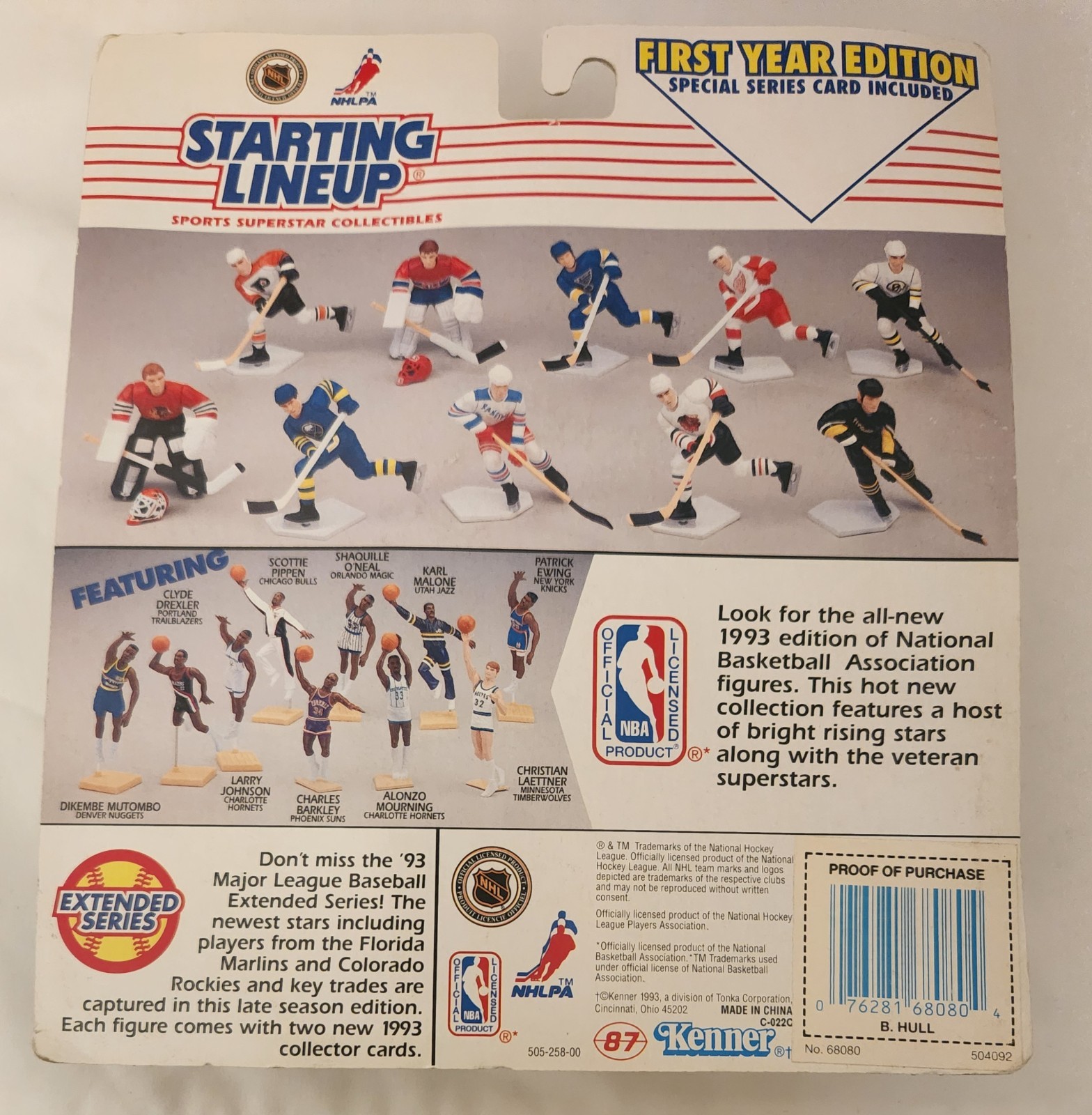 STARTING LINEUP HOCKEY FIGURES 5 ASSORTED PLAYERS (4) 1993 (1) 1996 SEE PHOTOS