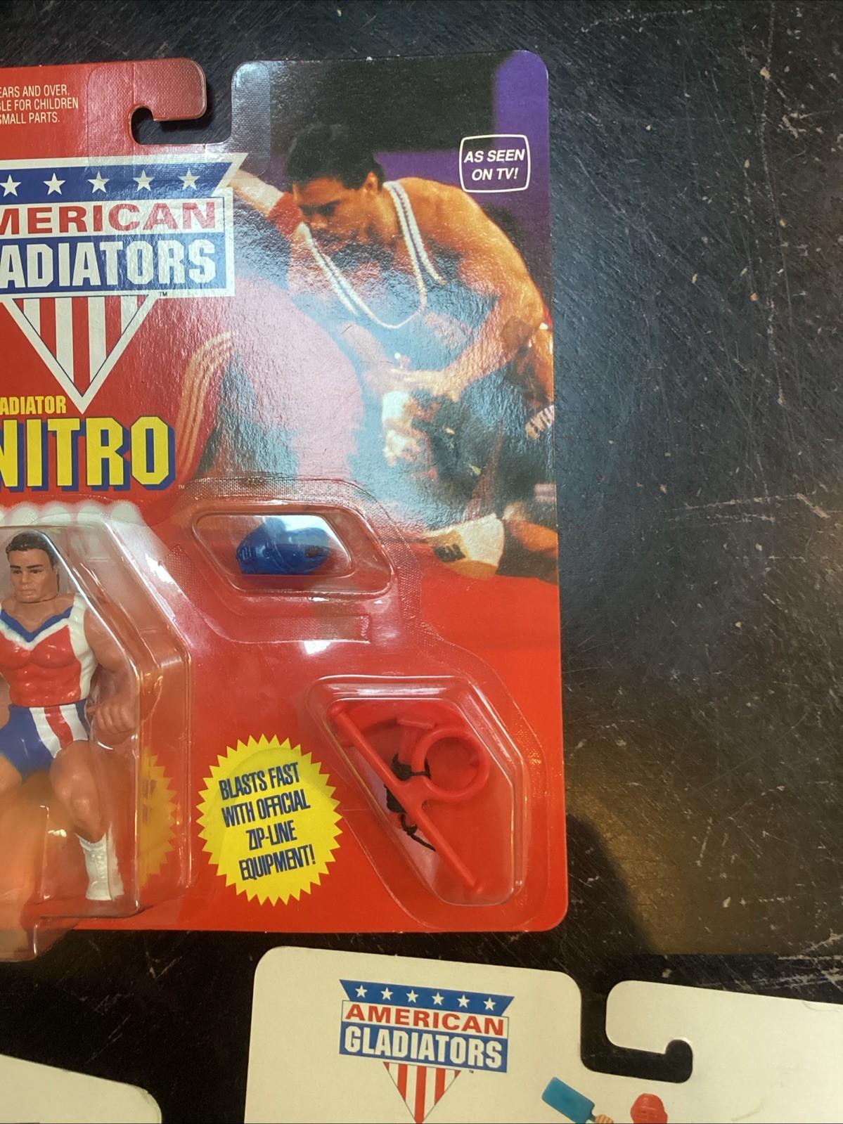 Lot 3 Laser Nitro Red Challenger American Gladiators Action Figure 1991 Mattel