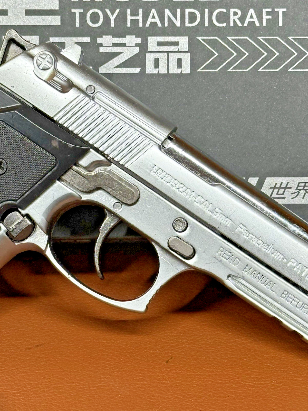 Seiko Beretta M92A1 Shell Eject COLLECTOR Toy Gun 1:2 Italy Model Chrome Matte