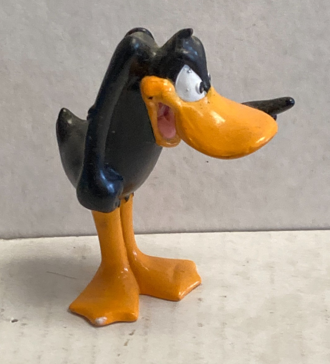 Vintage 4&Prime; Daffy Duck Angry PVC Figure 1994 Looney Tunes Warner Bros Tyco
