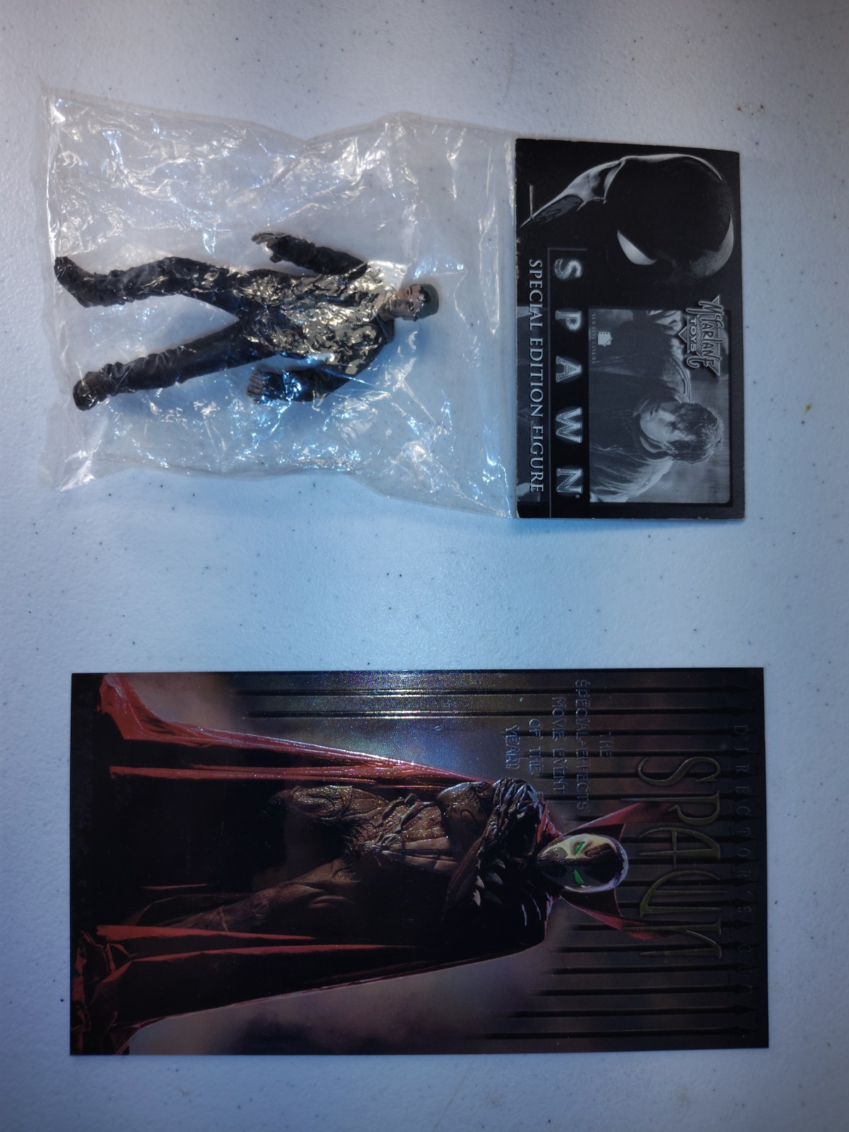 Todd McFarlane Spawn Special Edition Figure Todd The Bum NOS and promo Card