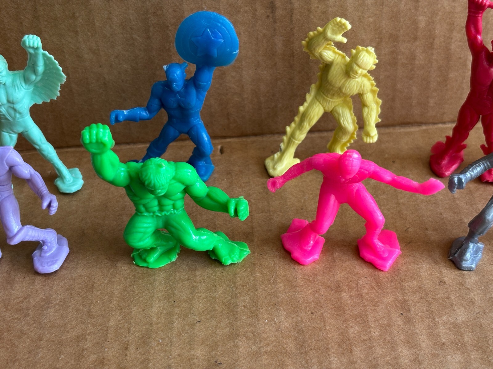 RARE Marvel Superhero Hard Plastic 3&Prime; ACTIVATED Knockoff Action Figures (11)