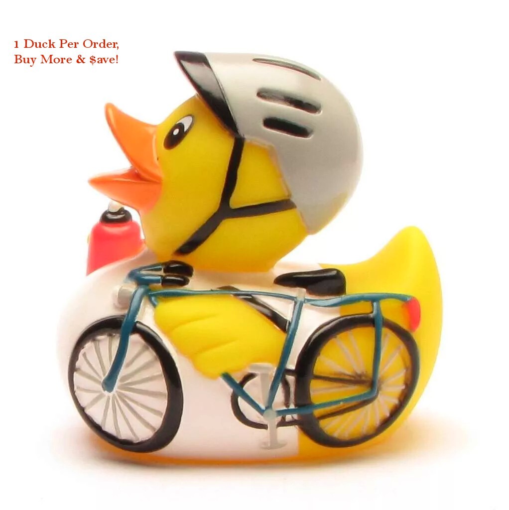 Cyclist Bicycle Rider Rubber Ducky Large – Jeep Ducking – FAST US Shipper