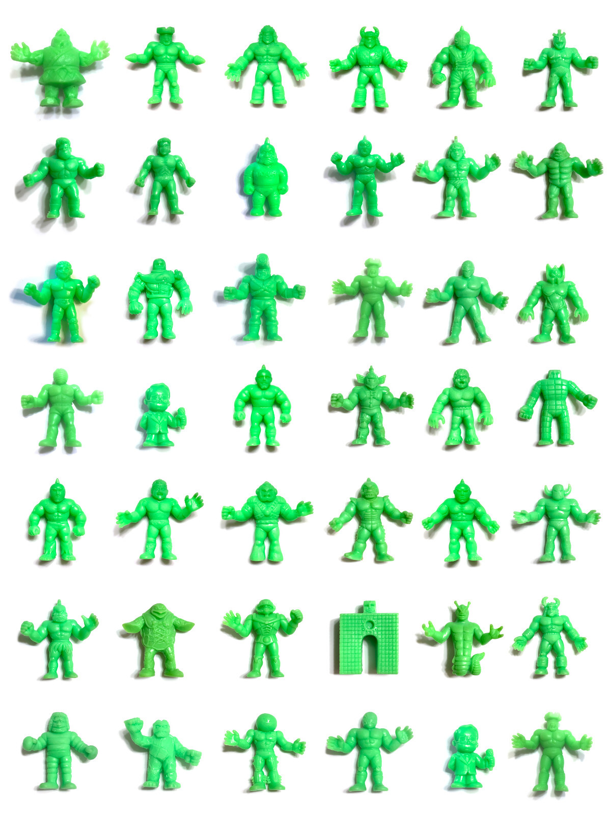 MUSCLE Men Green CHOOSE: Vintage 1980&rsquo;s Mattel M.U.S.C.L.E. Kinnikuman Figures