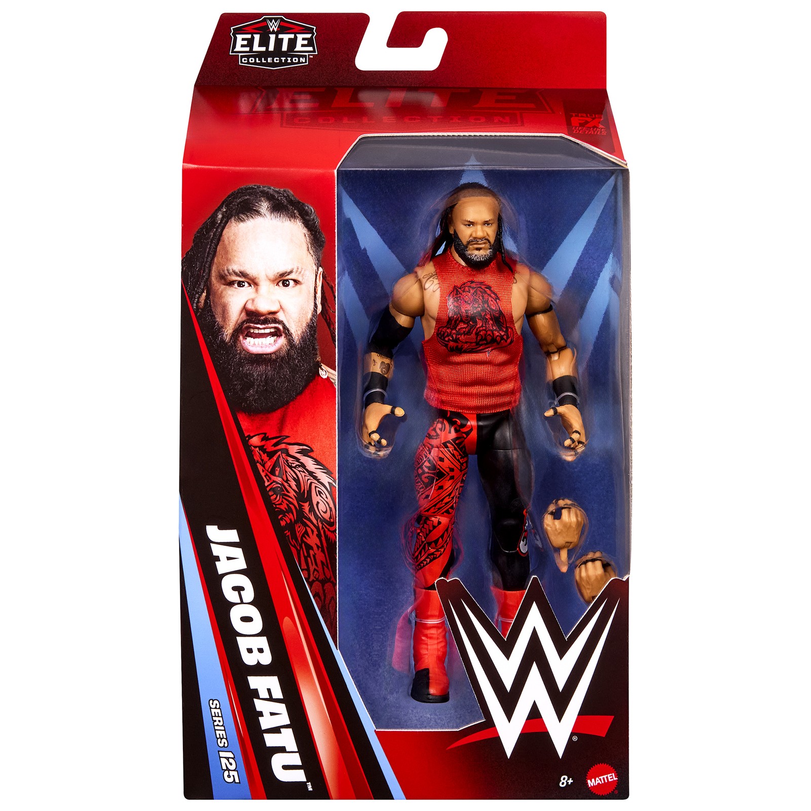 Jacob Fatu – WWE Elite 125 Mattel Toy Wrestling Action Figure