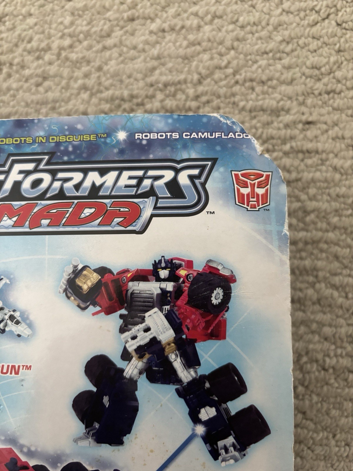 Transformers Armada Supercon Optimus Prime W/ Over-Run Mini-Con Robots 2002