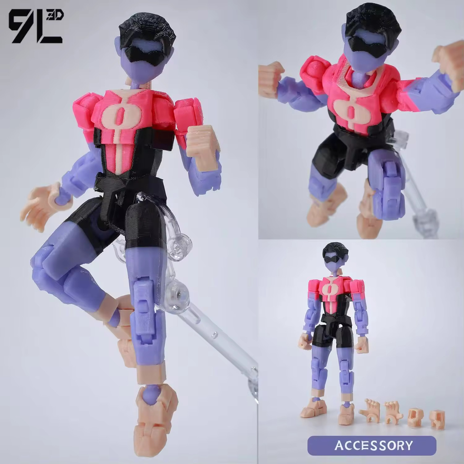 NEW 9L3D Lucky13 2.0 Invincible 1/12 Multi-Jointed Action Figure T13