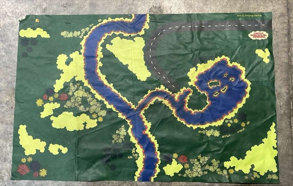 THOMAS & FRIENDS PLAY MAT 1999 Wooden Train Railway 28×37