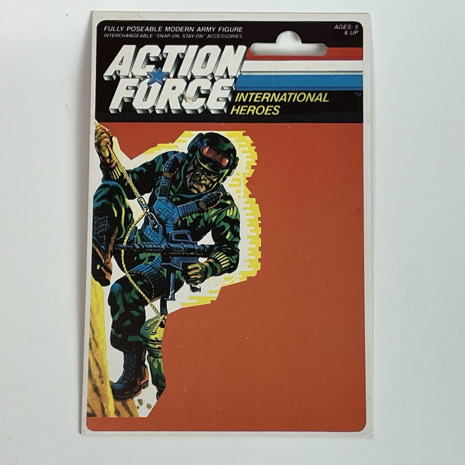 GI Joe Polish Bootleg Back Card Poland Exclusive New Proof Card Flat Not Bent