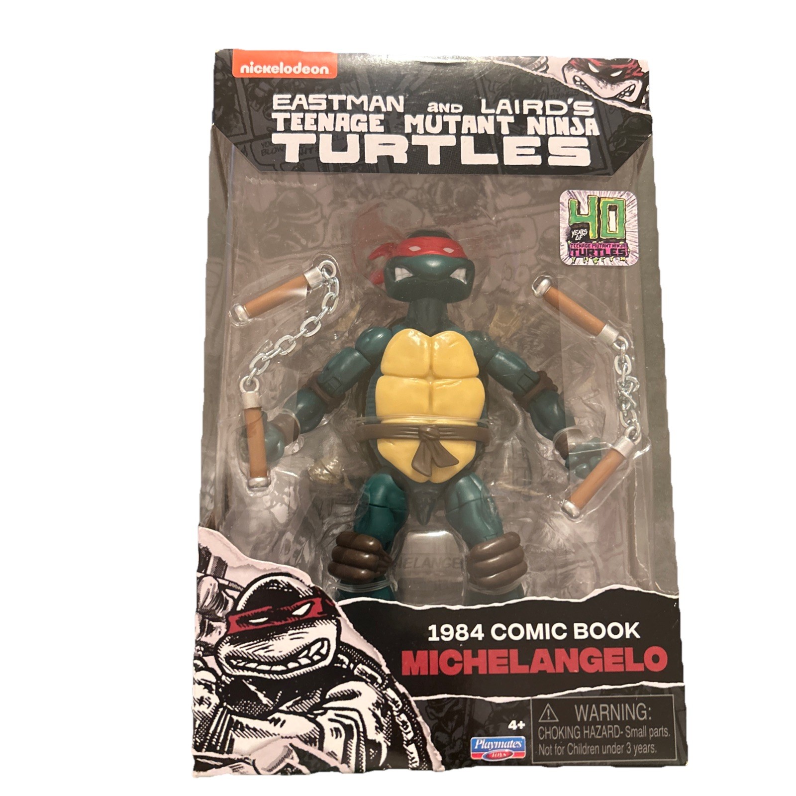 40th Anniversary Comic Book Series Michelangelo Action Figure new