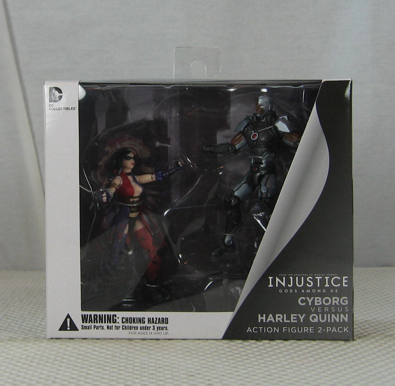 Cyborg vs Harley Quinn Figure Set Injustice Gods Among Us NEW SEALED