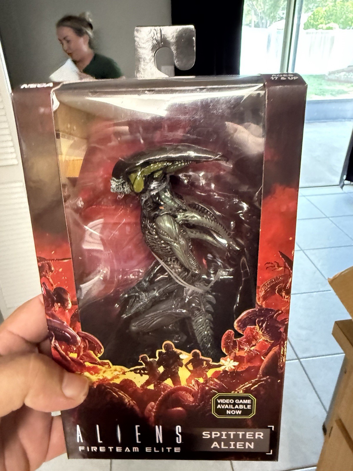NECA Aliens Fireteam Elite Spitter Alien 7&Prime; Action Figure New Sealed
