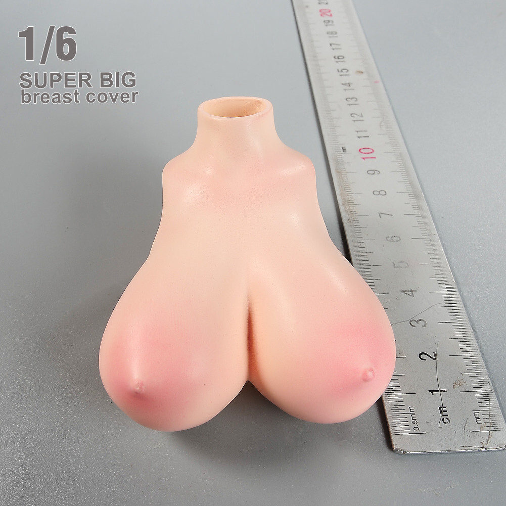 1/6 Female Pale Huge Breast Kits Cover Model Fit 12 » PH TBL Figure Body Doll