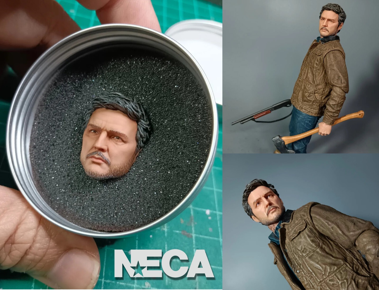 pedro pascal head 1/10 for neca 1/12 for ML shipping within 7 day