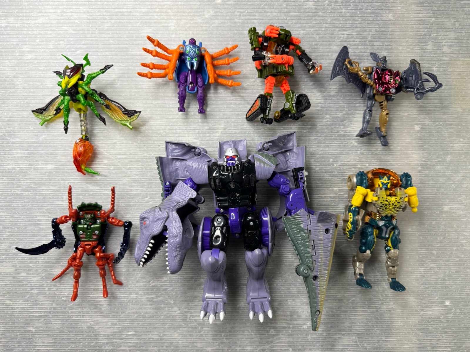 TRANSFORMERS Beast Wars Transmetal FIGURE LOT/7 Megatron Predacon Scavenger &&&