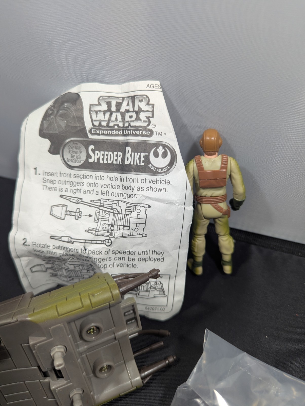 Hasbro 1997 Star Wars Expanded Universe Speeder Bike Action Figure Vehicle
