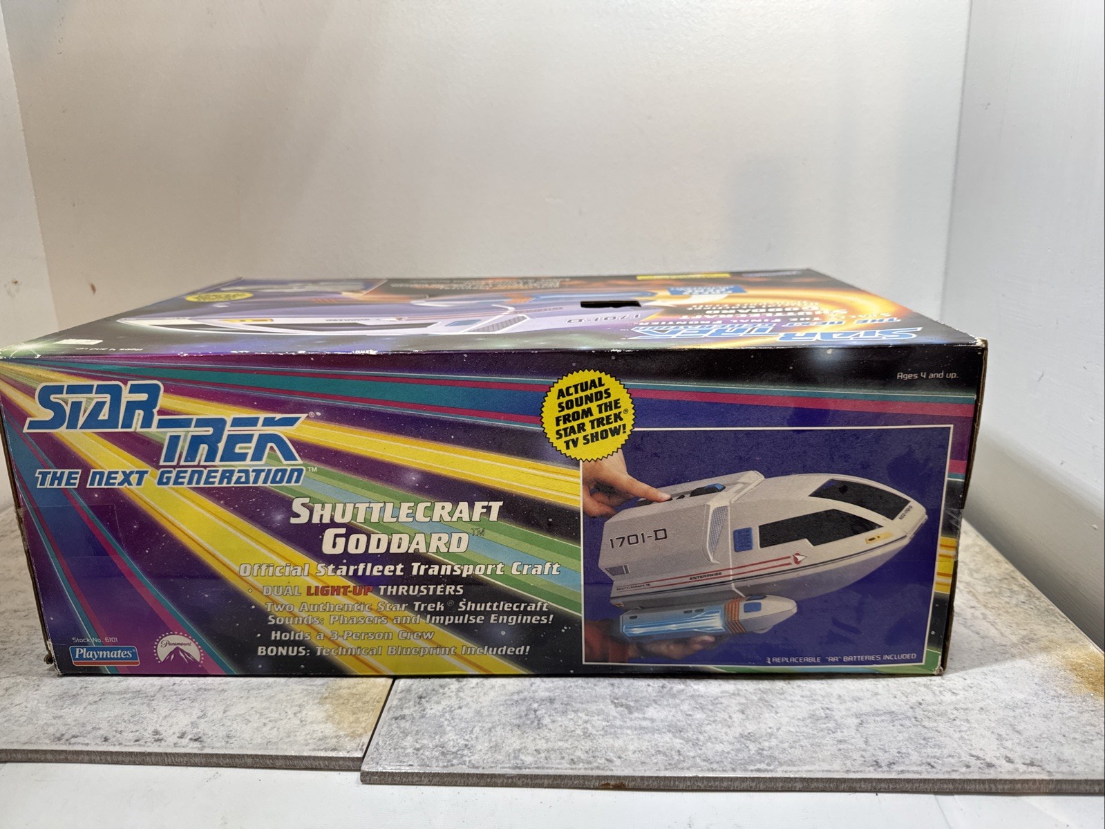 EMPTY BOX ONlY Star Trek Next Generation Shuttlecraft Goddard Collectors ED.