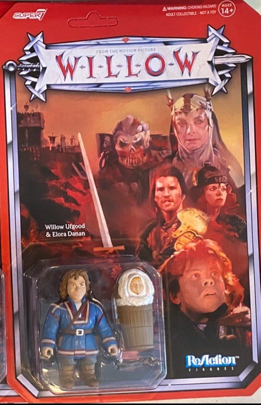 Rare New 2022 Disney D23 Expo Super7 Reaction Willow Ufgood 3.75&Prime; W/ Elora Danan