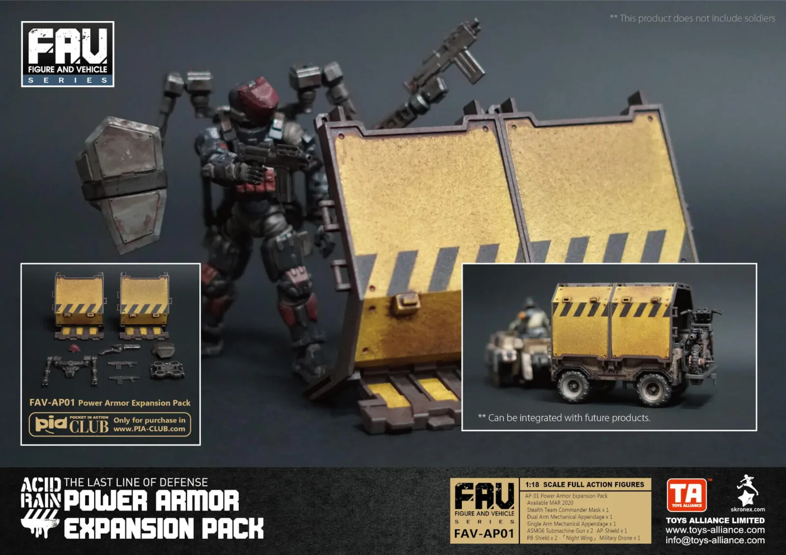 ACID RAIN / ANNEX 2179 1/18: FAV-AP01 Power Armor Expansion Pack *USA Seller*