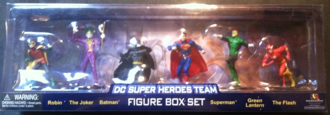 DC Super heroes figure box set Robin Joker Batman Superman Green Lantern Flash
