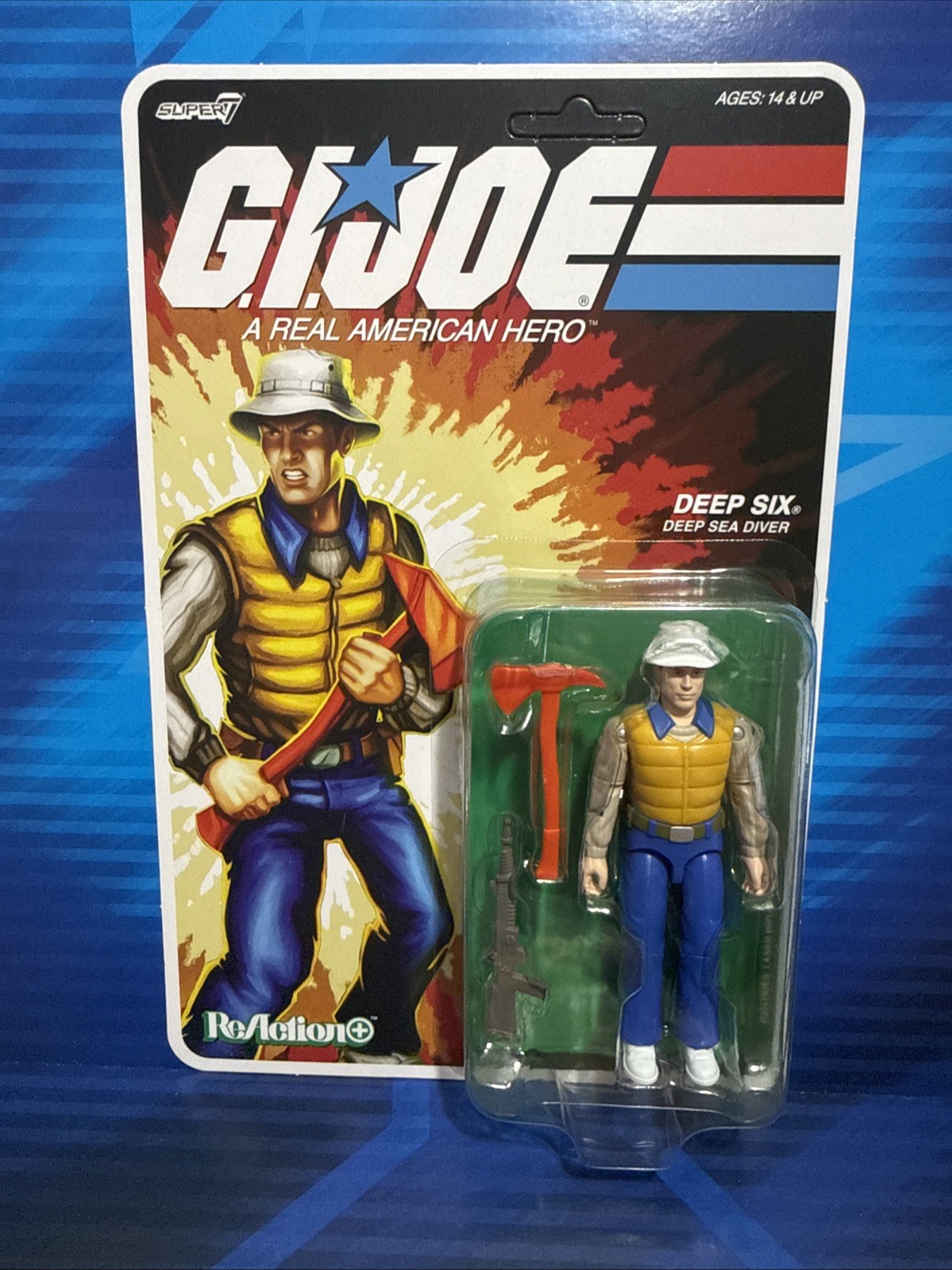 GI JOE SUPER 7 REACTION+ WAVE 9 DEEP SIX (COMIC COLORS) O-RING SERIES