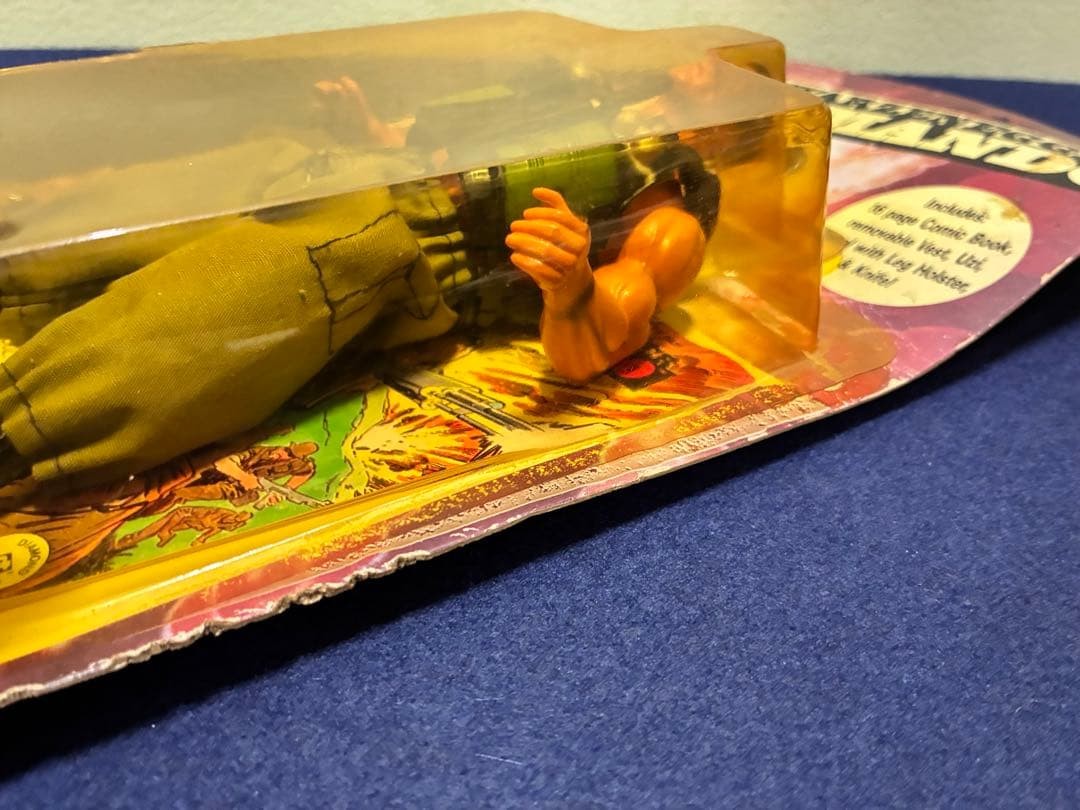 Diamond Toymakers Commando Schwarzenegger Figure Vintage 1985 w/Box Unopened