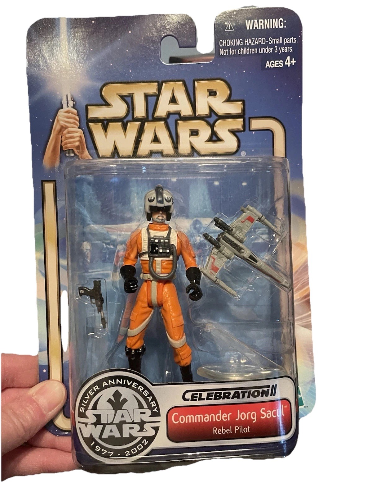 Star Wars Jorg Sacul / George Lucas Celebration II Rebel Pilot Figure 2002 NEW!