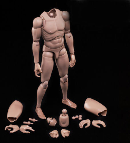 USA MX02-A 1/6 Scale Europe Skin Male Action Figure Body Model Fit Head w/Neck