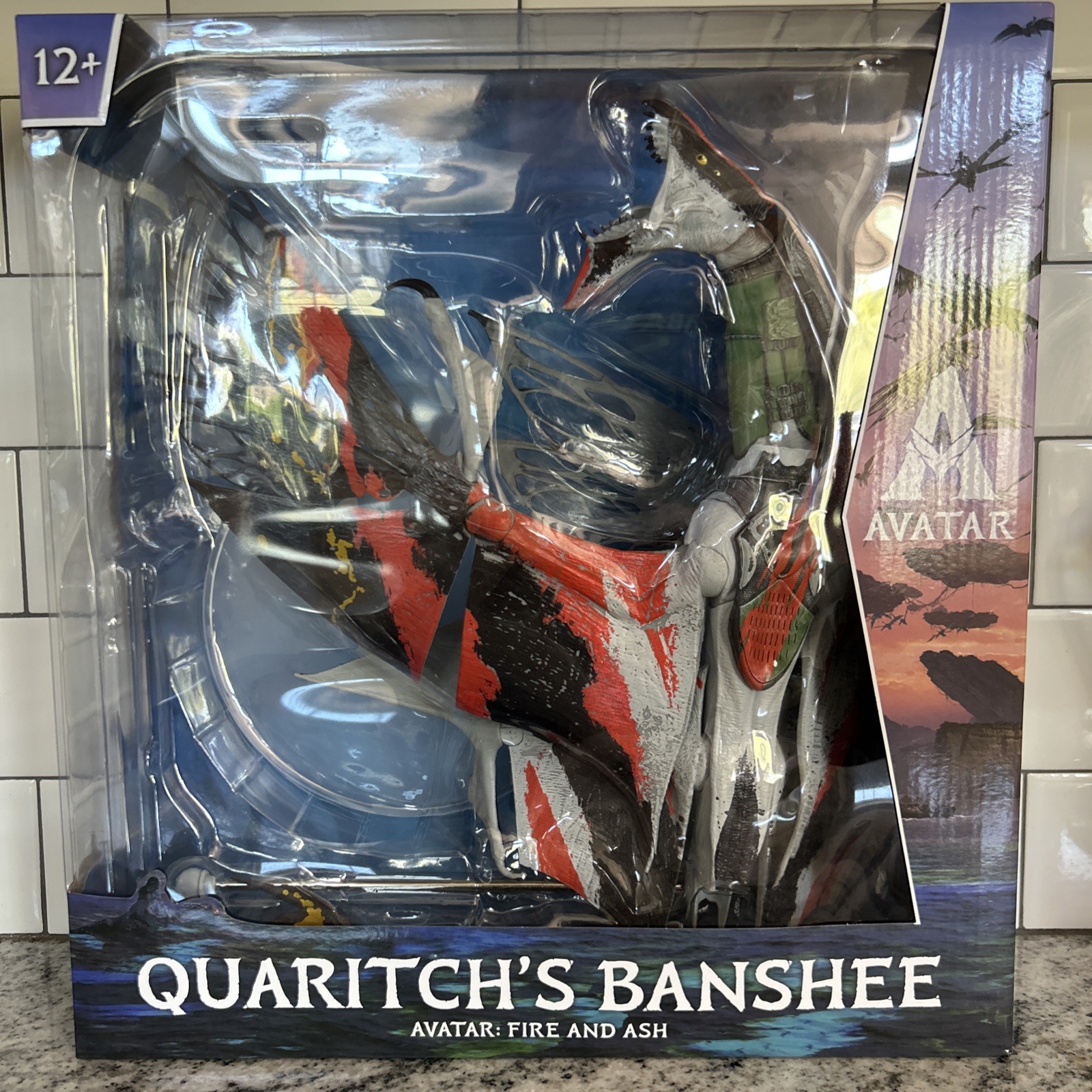 Quaritch&rsquo;s Banshee Avatar: Fire and Ash Figure