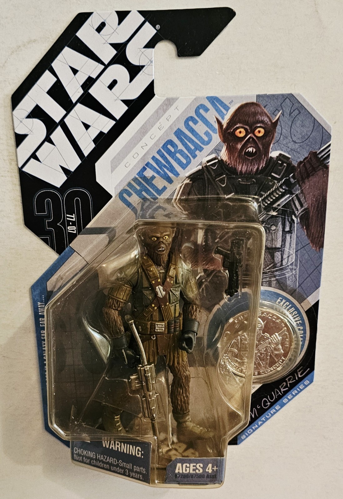 STAR WARS 30TH ANNIVERSARY SIGNATURE SERIES #21 CHEWBACCA (CONCEPT) 3.75&Prime; FIGURE