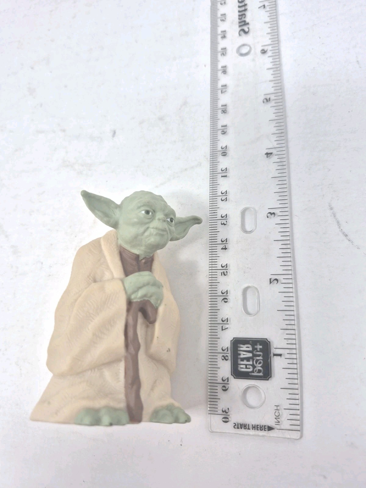 1996 Star Wars Yoda Applause 3&Prime; Action Figure Toy Lucasfilm- Used