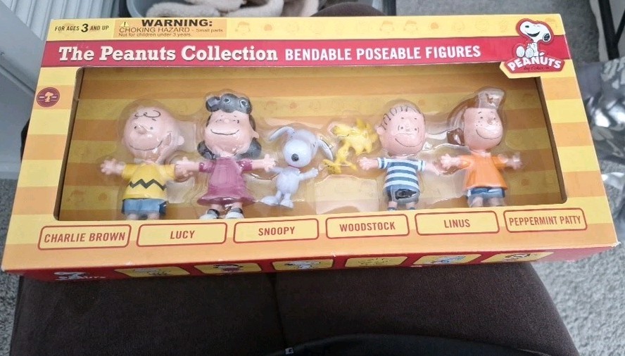 « THE PEANUTS COLLECTION »-BOXED SET OF (6) FIGURE BENDPOSE-NJ Croce NEW UNOPENED