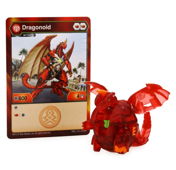 BAKUGAN Mythic Pack Translucent Red Dragonoid Bakugan Legend Rare Free Shipping