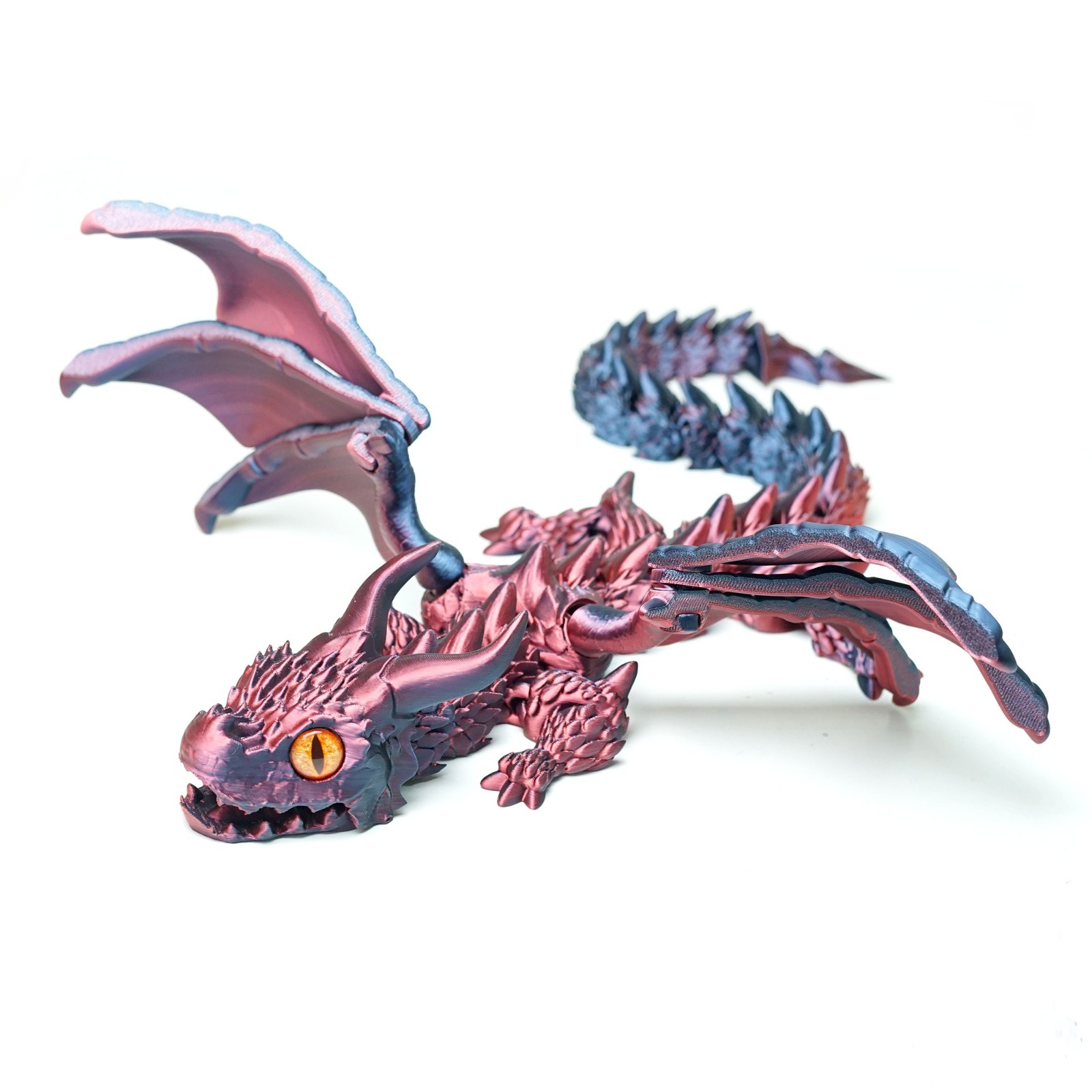22inch 3D Printed Flying Dragon Model,Articulated Animals figure,Toys Home Decor