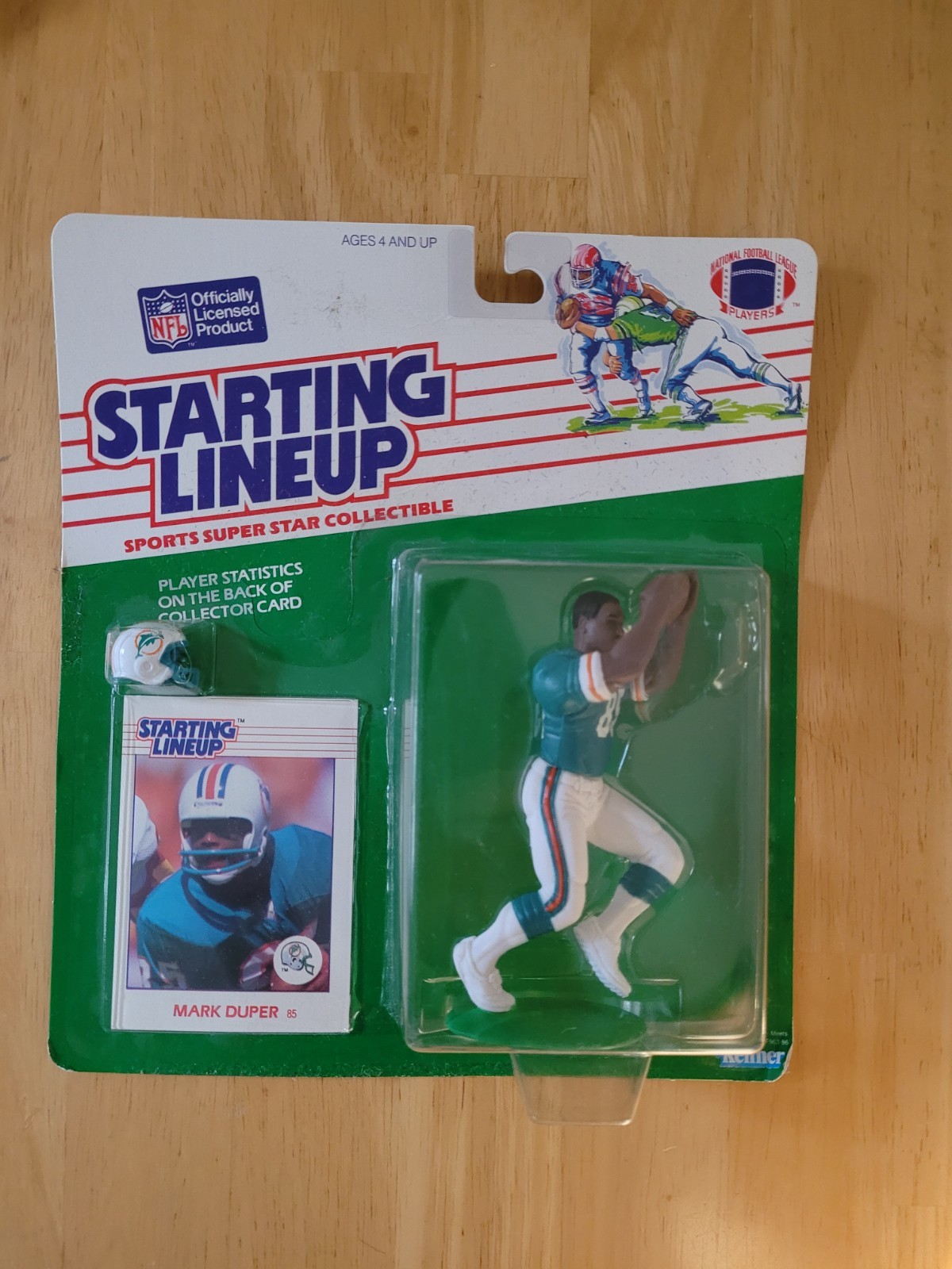 1988 Kenner SLU Starting Lineup Mark Duper Dolphins Original Packaging Sealed