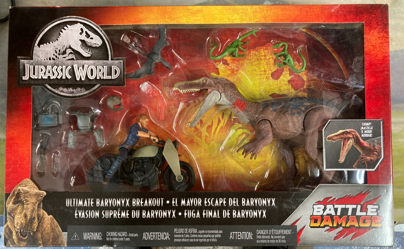 2018 Jurassic World Ultimate Baryonyx Breakout New In Box