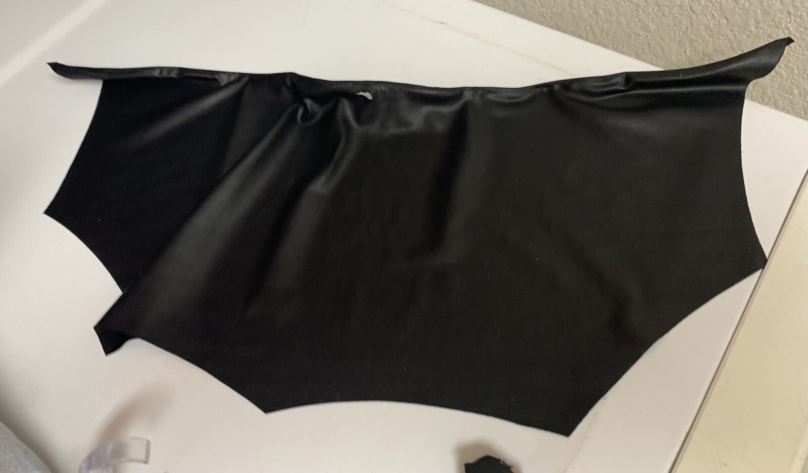 batman mezco one12 custom wired drape leather cape 1:12 NOT FIGURE