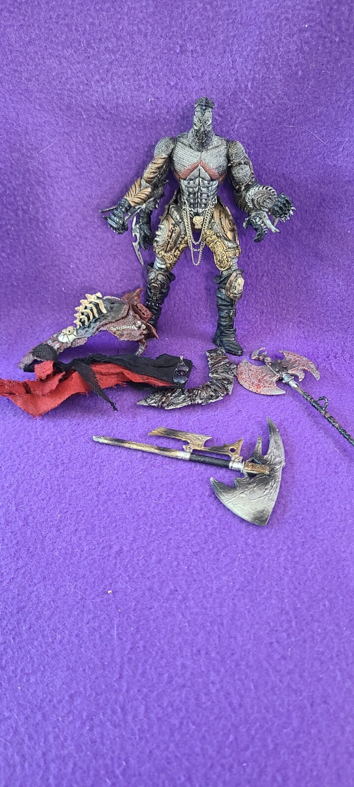 SPAWN THE BLACK HEART – McFarlane Dark Ages Series 14 – LOOSE – 1999 – COMPLETE