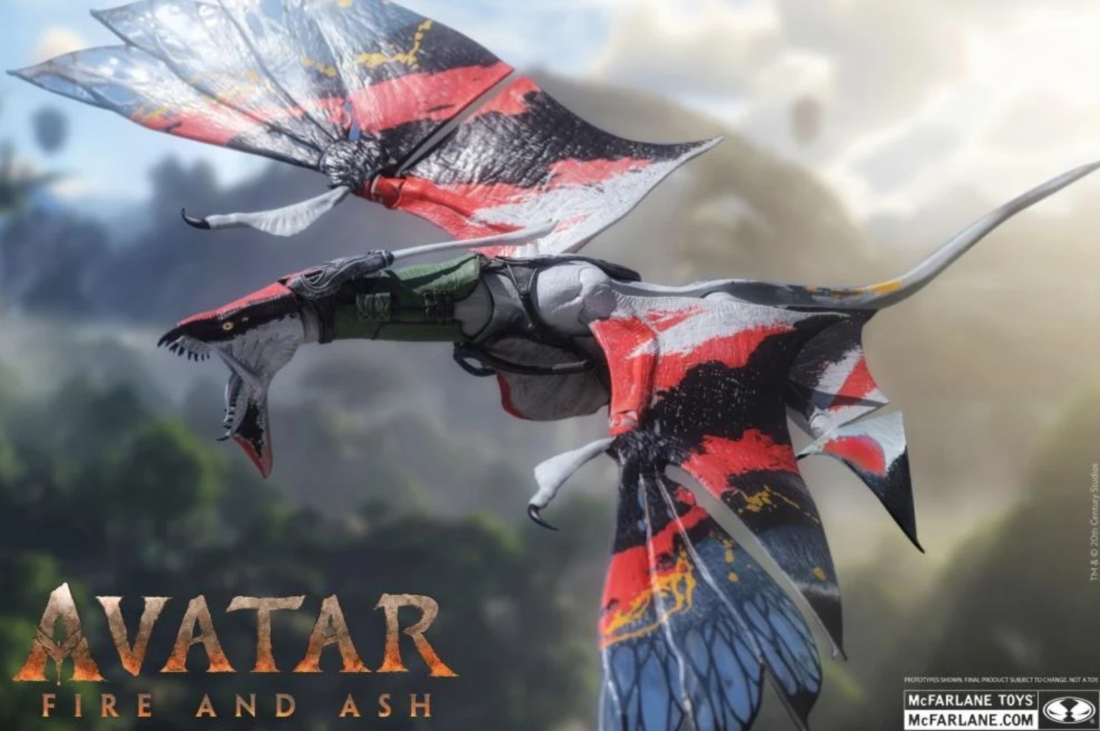 Avatar: Fire and Ash Quaritch&rsquo;s Banshee Action Figure **IN STOCK**