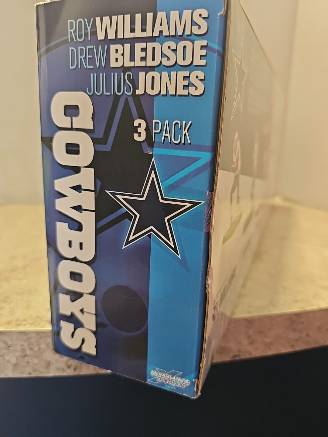 McFarlane NFL Williams, Bledsoe, Jones Dallas Cowboys Boxed Set Of 3 Figures 6&Prime;