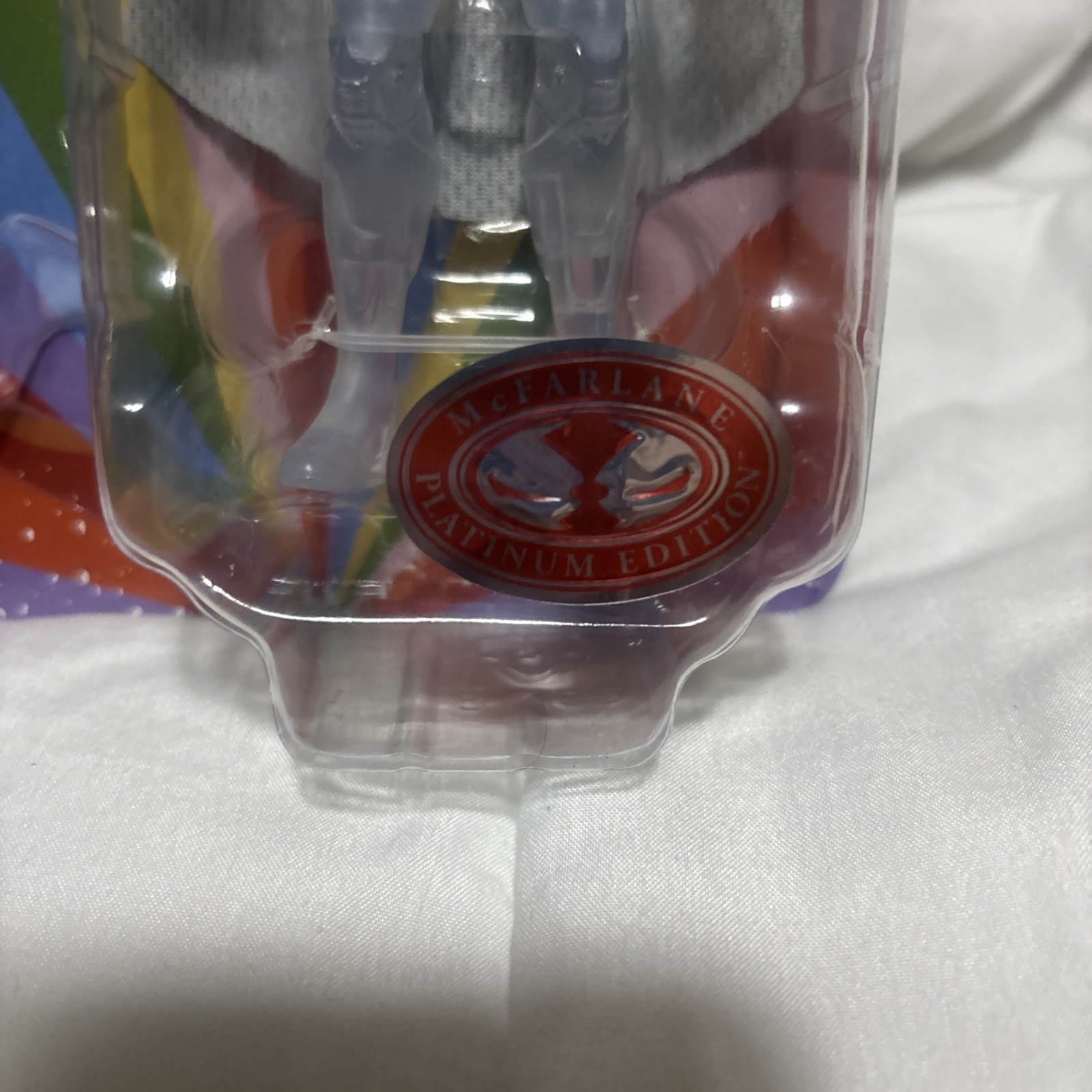 McFarlane Super Friends DC Batman Phantom Zone / Crystal Superman Red Platinums