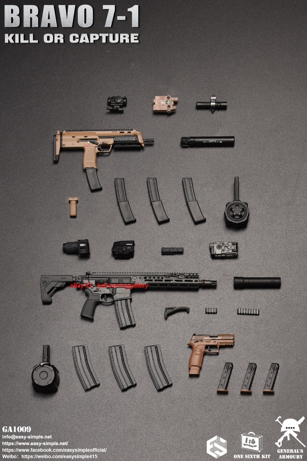 EASY&SIMPLE GA1009 BRAVO 7-1 KILL OR CAPTURE 1/6 Limited Edition Action Figure