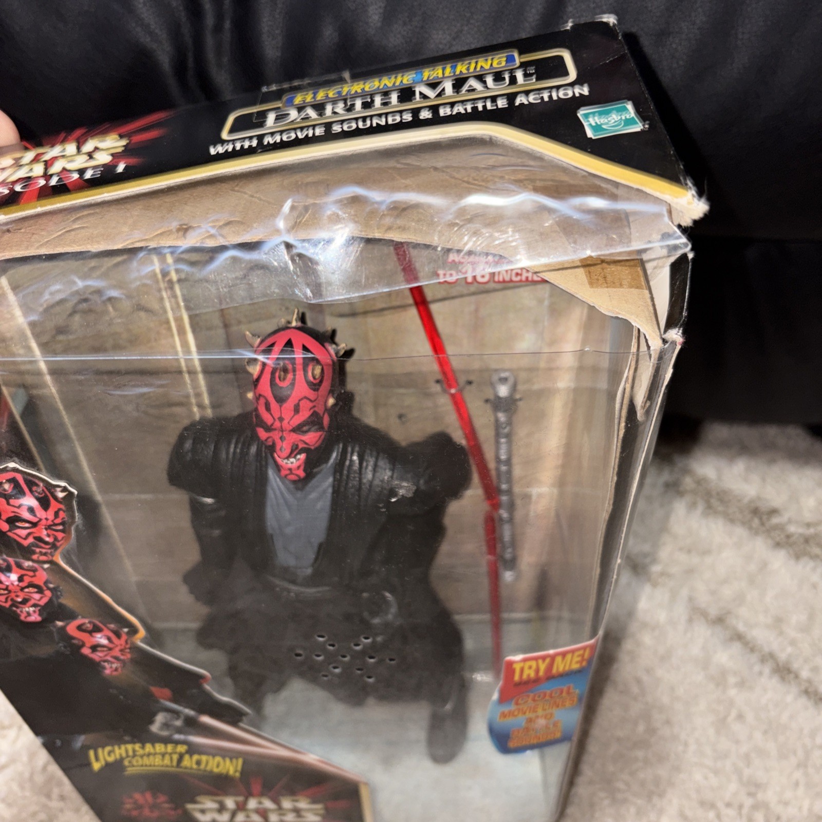Star Wars Episode I Electronic Talking Darth Maul 12&Prime; Action Figure 1999 Hasbro