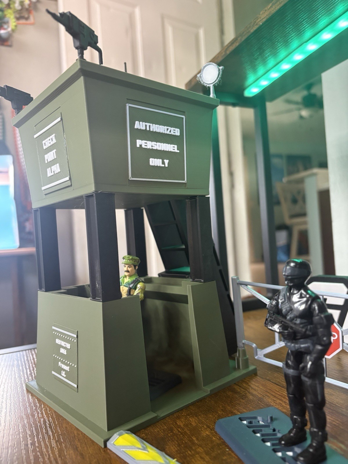 3.75 Scale Guard Tower Checkpoint Display –Compatible with GI Joe Action Figure