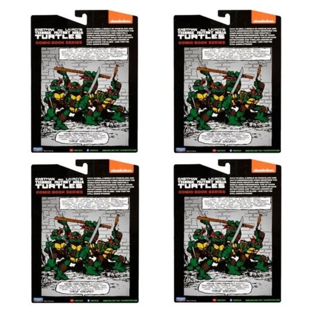 NEW TMNT SET OF ALL 4 Teenage Mutant Ninja Turtles Comic Book Series Figures! 🔥