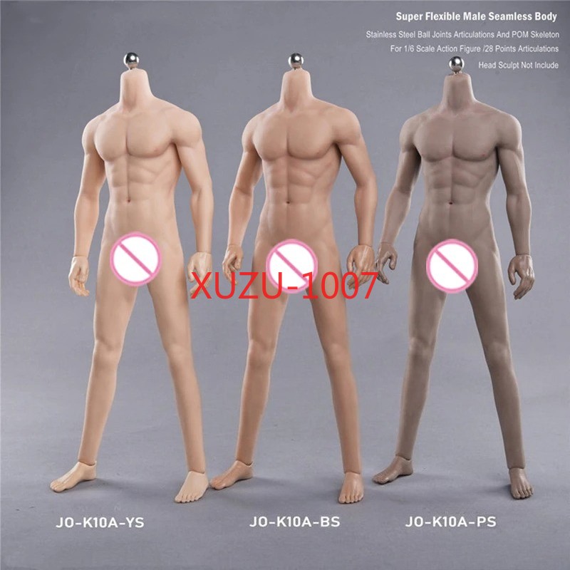 1/6 Scale Seamless Muscular Male Body Doll Action Figure Fit For 12&Prime; Phicen Toys