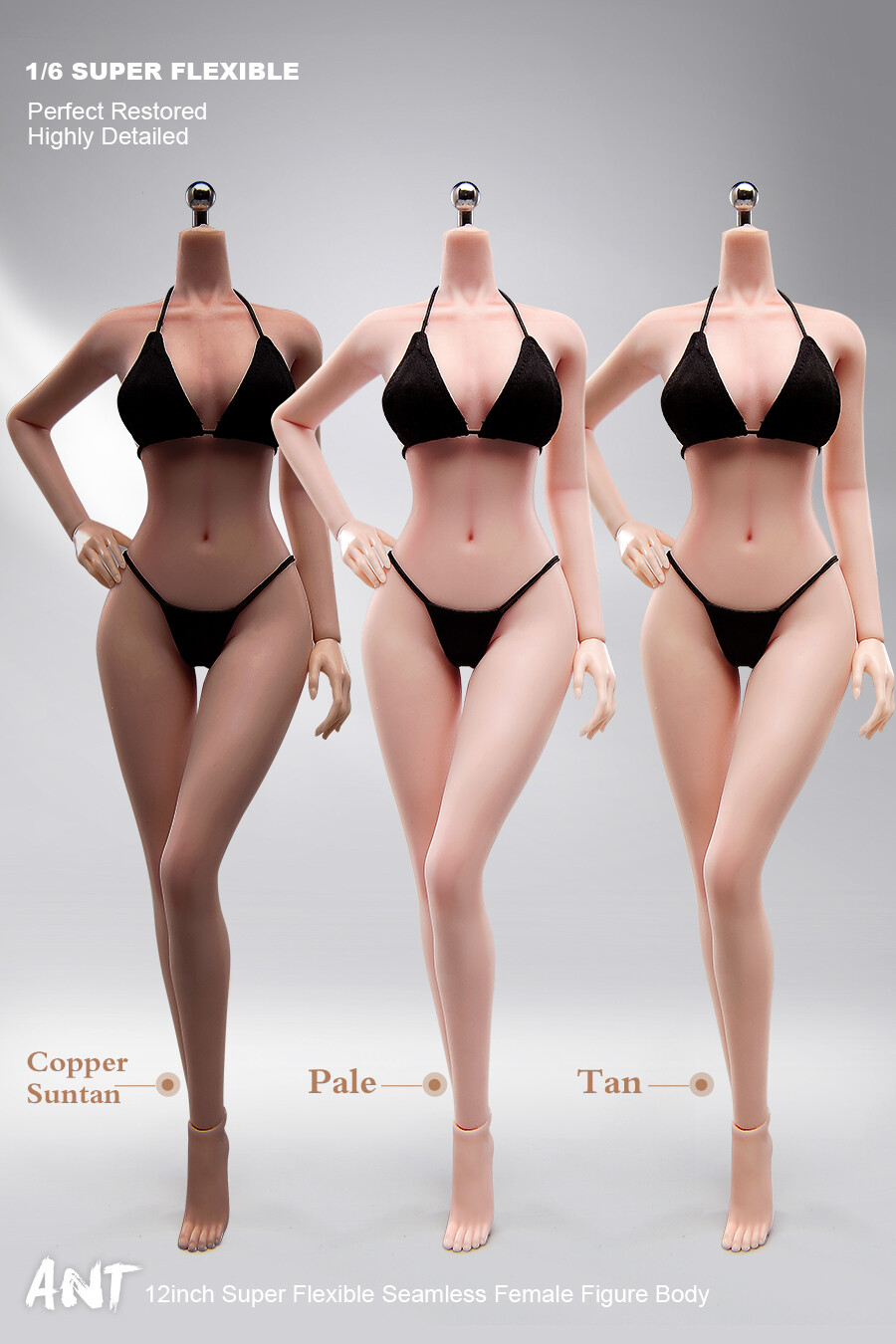 1:6 Super Flexible Joints Medium Breast Female Seamless Action Figure Body Toys
