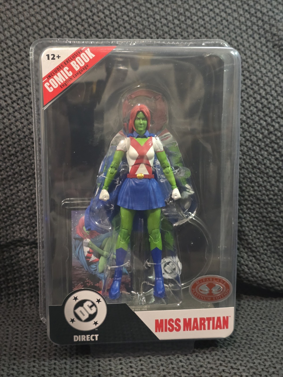DC Direct Miss Martian McFarlane Platinum Edition Page Punchers Comic Book NIB