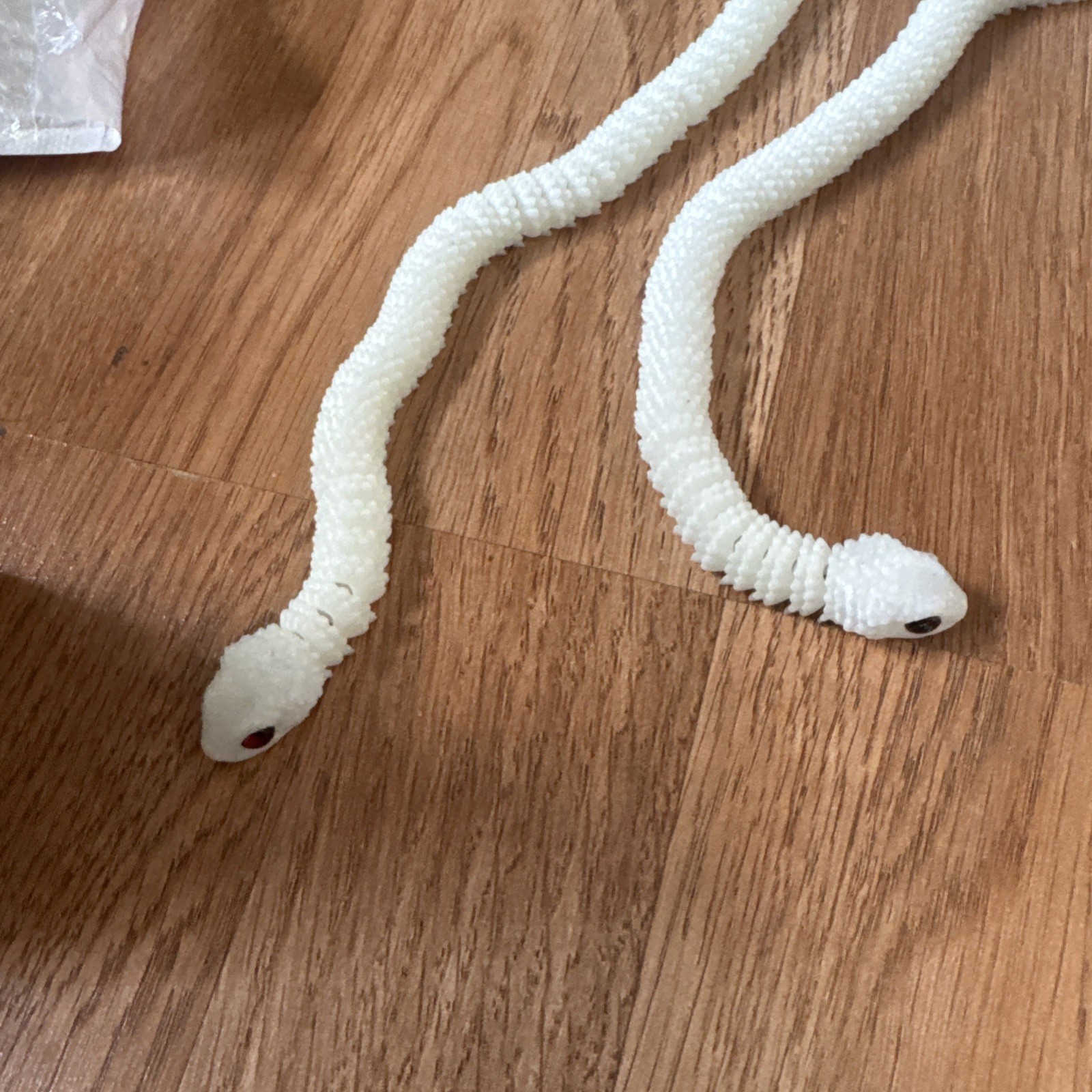 2 Glow in the Dark 10 Inch 3D Printed Snake Articulated Flexible Desk Toy Gift